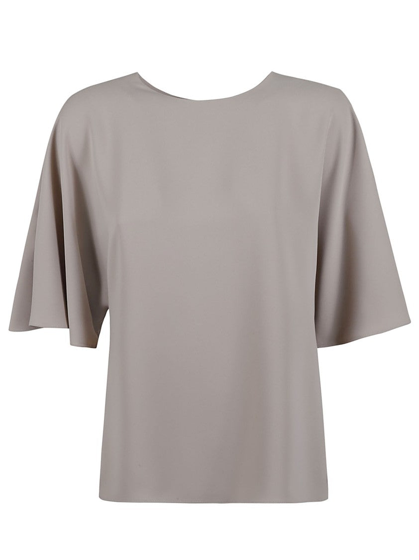 P.A.R.O.S.H. Flowing Sleeve Top With Keyhole Back Detail