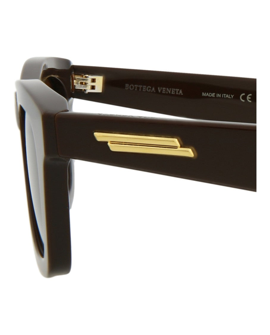 Bottega Veneta Square-Frame Acetate Sunglasses With Saddle Nose Bridge
