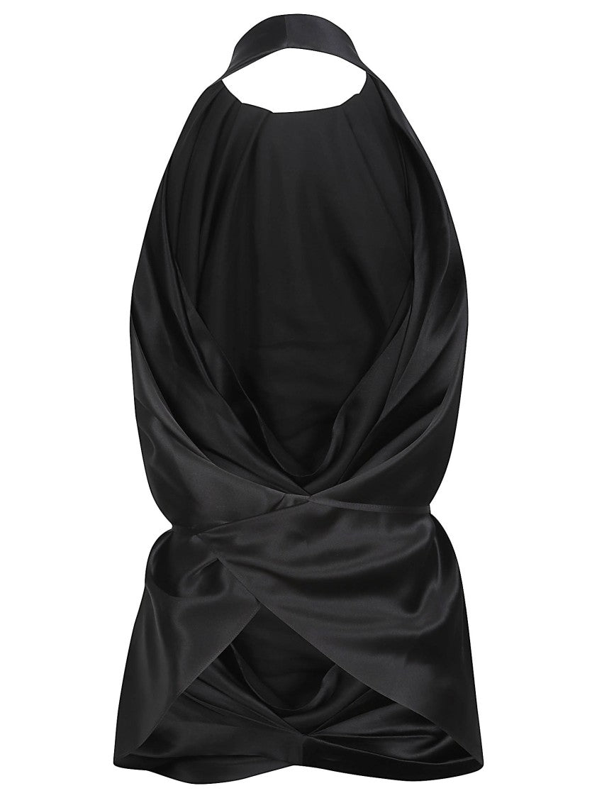 Wardrobe.Nyc Satin Halter Blouse