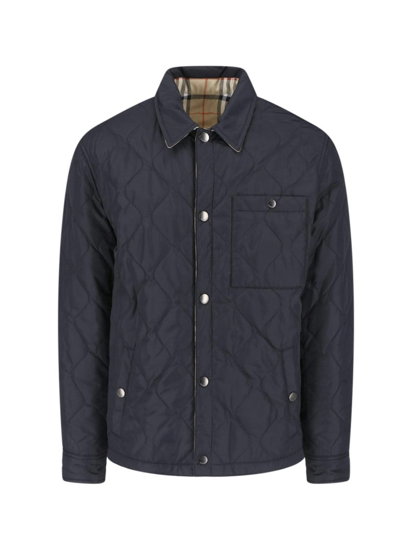 Burberry Reversible Quilted Jacket With Diamond-Stitched Design
