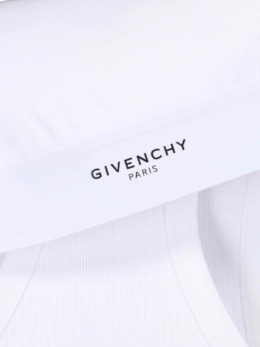 Givenchy White Cotton Logo Tank Top