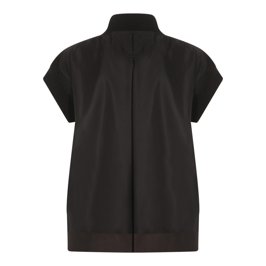 Sacai High Neck Sleeveless Oversized Casual Jacket
