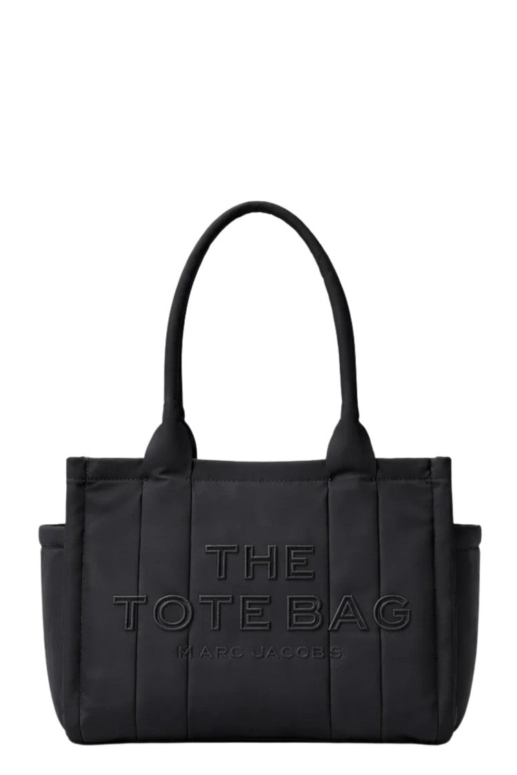 Marc Jacobs Black The Medium Puffy Nylon Exterior-Pockets Tote Bag