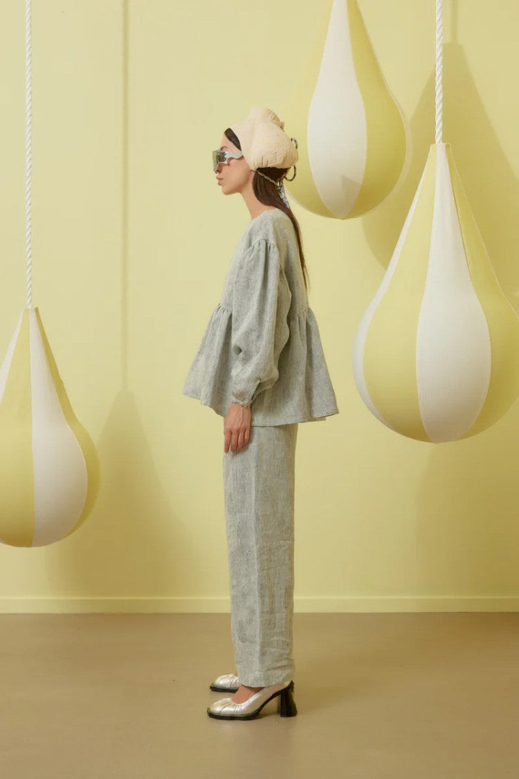 Henrik Vibskov Bowl Blouse With Flared Hem