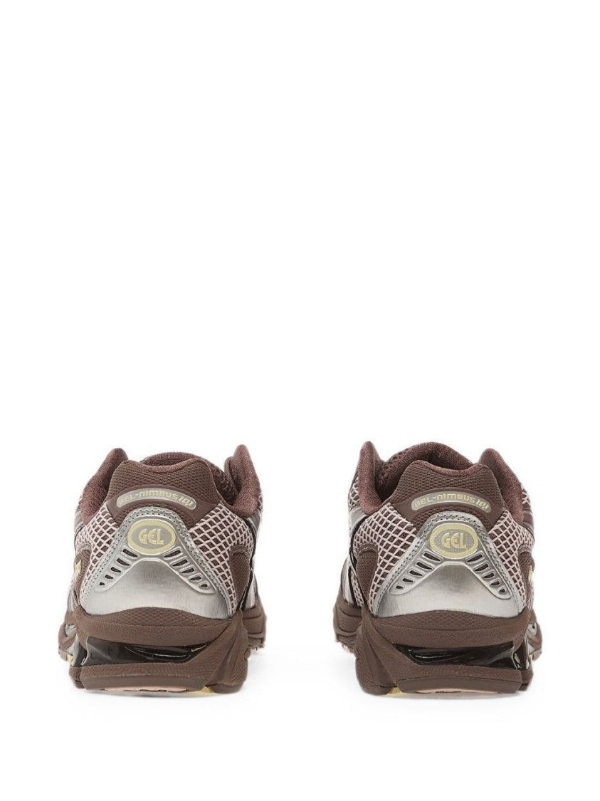 Asics Brown Gel-Nimbus Mesh Inserts Sneakers