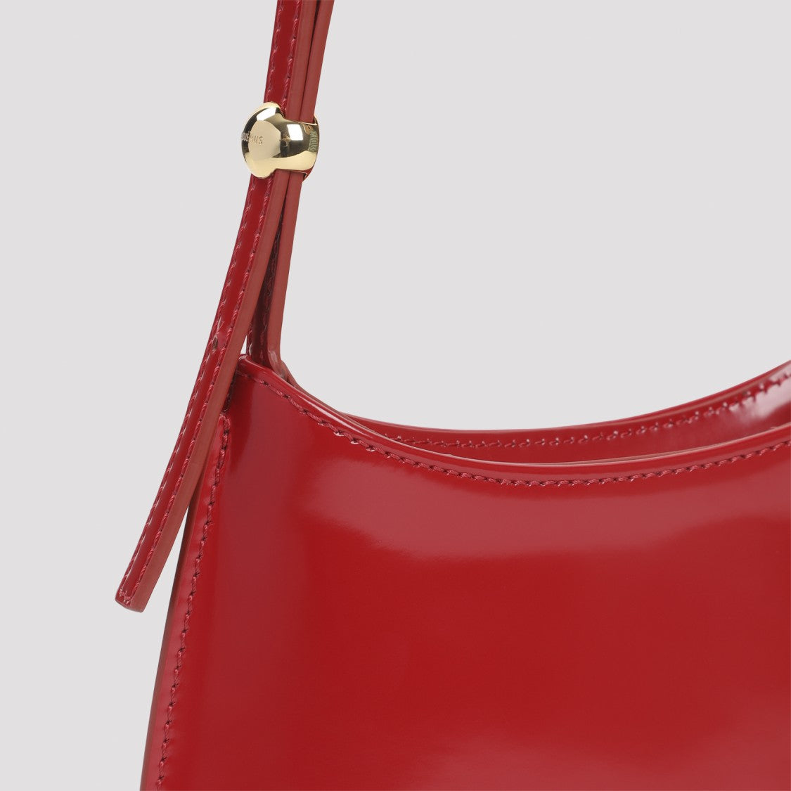 Jacquemus Compact Red Calf Leather Handbag