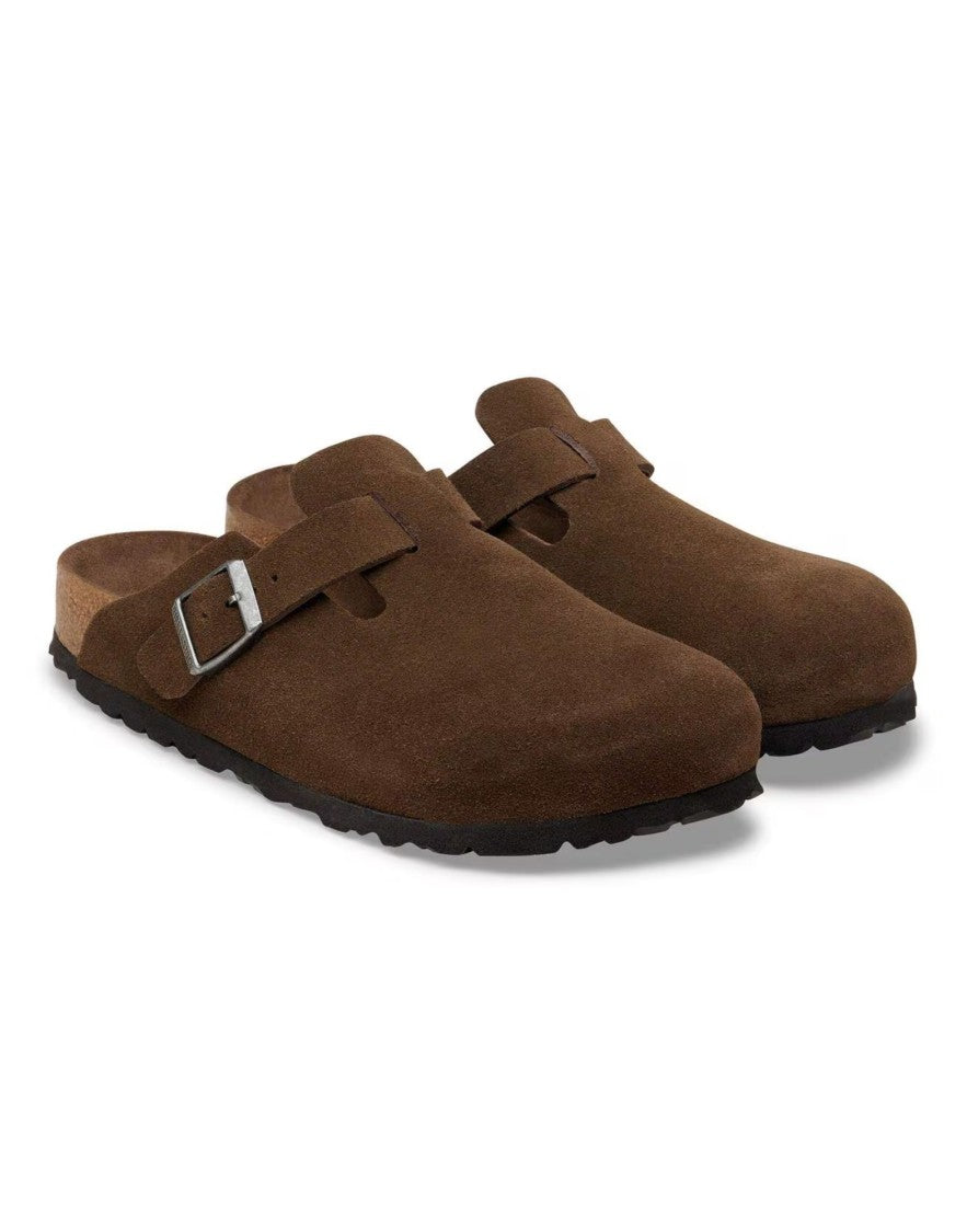 Birkenstock Carafe Boston Soft Footbed Suede Clogs