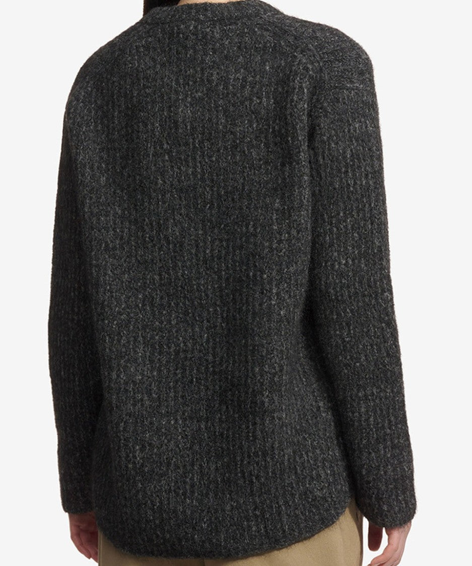 Max Mara Ribbed Knit Sweater With Classic Round Neckline