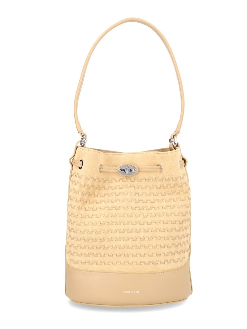 Zanellato Neutrals Mondà Suede Basket Bag
