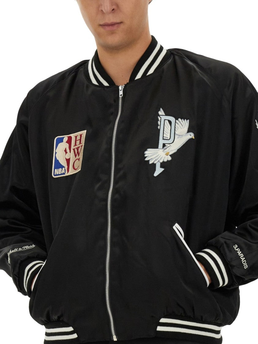 3.Paradis Classic Black Varsity Jacket