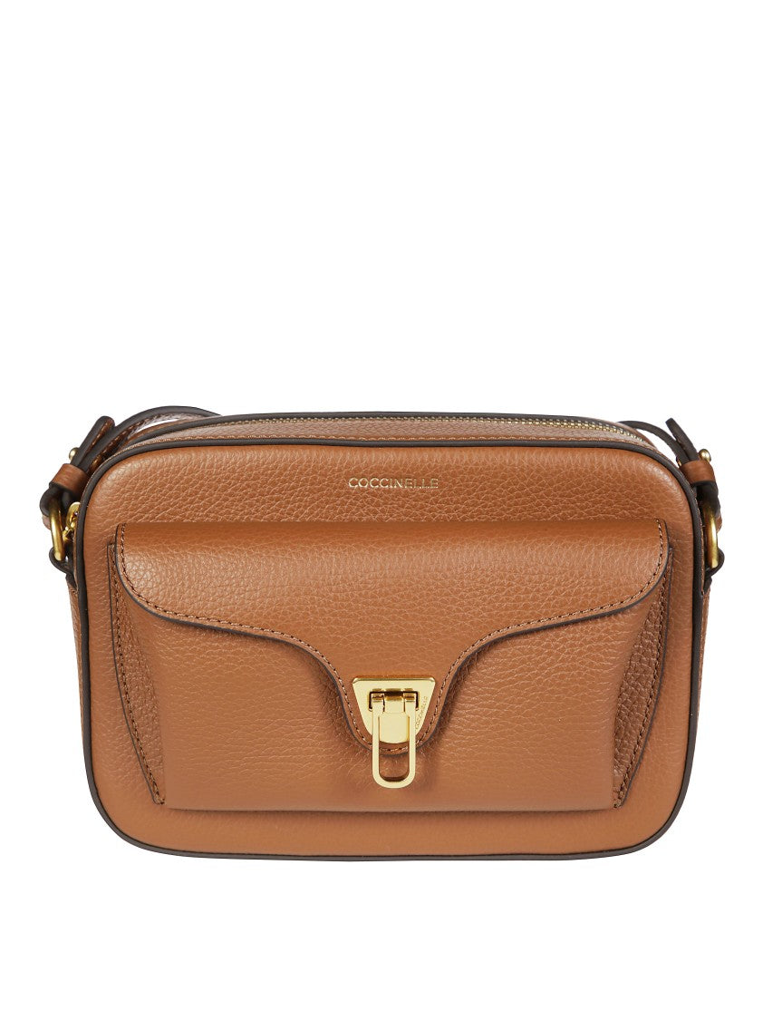 Coccinelle Textured Leather Crossbody Bag