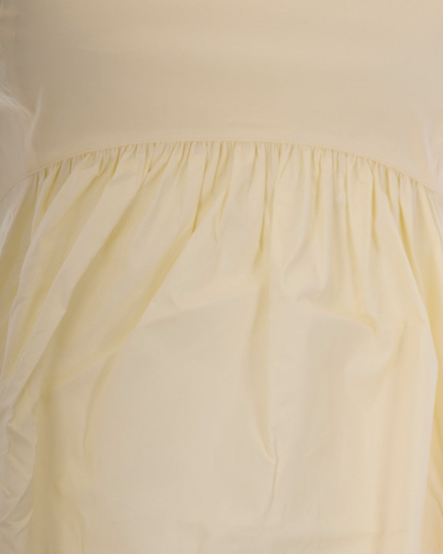 Liu Jo Structured Maxi Dress With Ruffled Shoulder Straps And Bow Detail