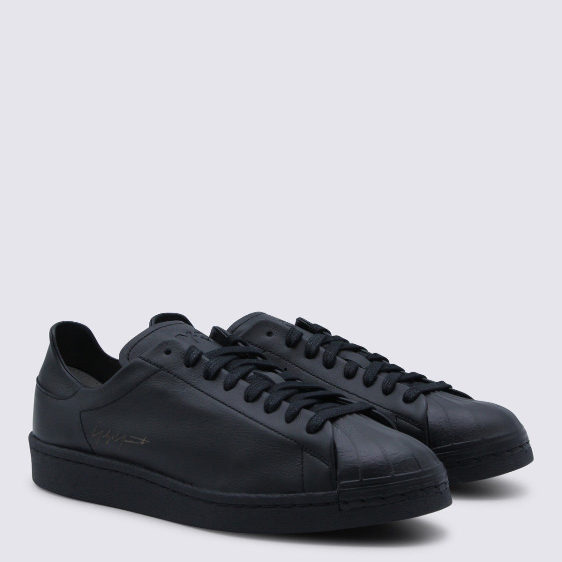 Y-3 Smooth Leather Low-Top Sneakers