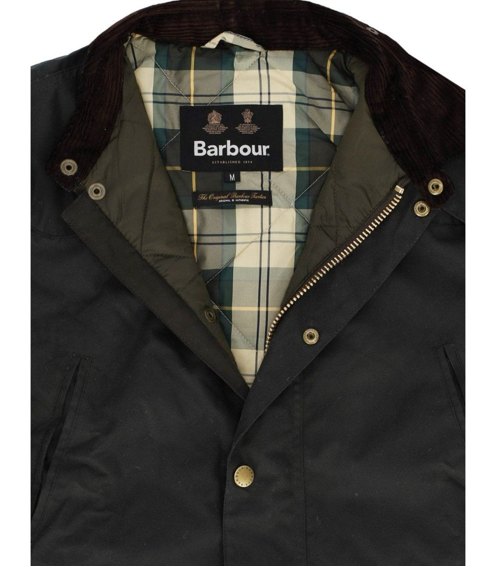 Barbour Reelin Wax Sage Green Jacket