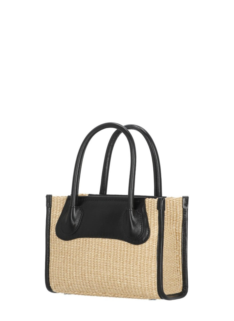 Vivienne Westwood Troy Small Tote Bag With Removable Leather Strap And Embossed Logo