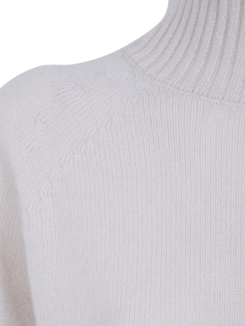 Seventy Ribbed Cropped Turtleneck Knitted Sweater