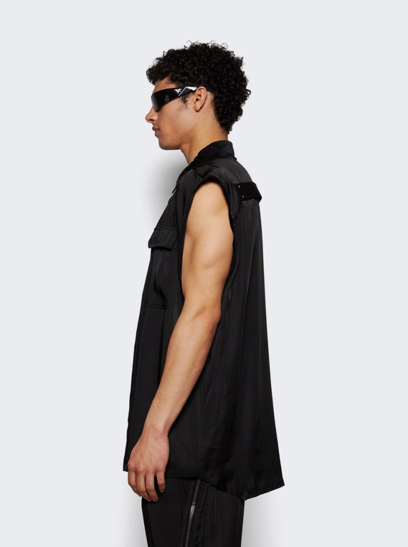 Rick Owens Jumbo Sleeveless Shirt Black