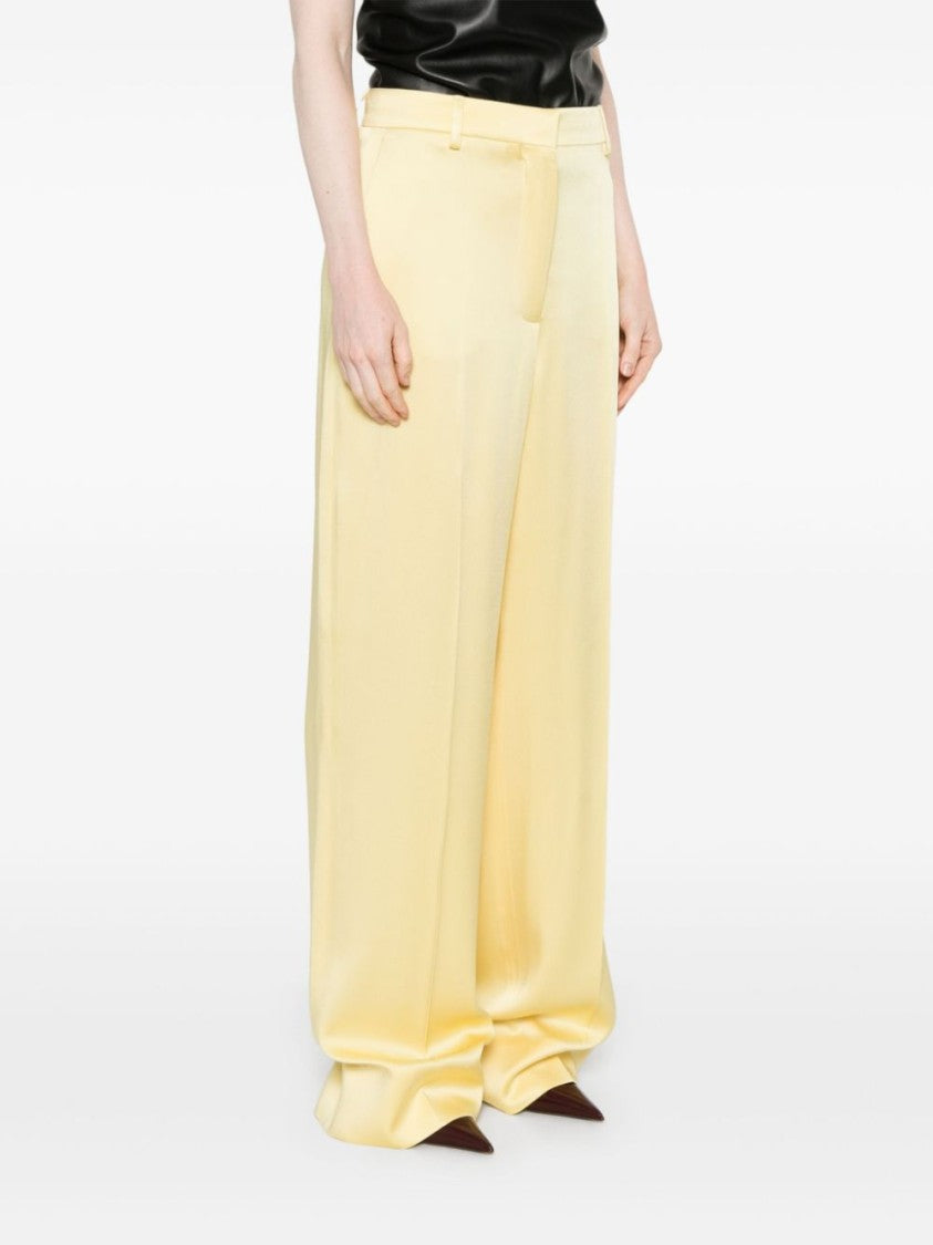 Stella Mccartney Beige Wide-Leg Trousers