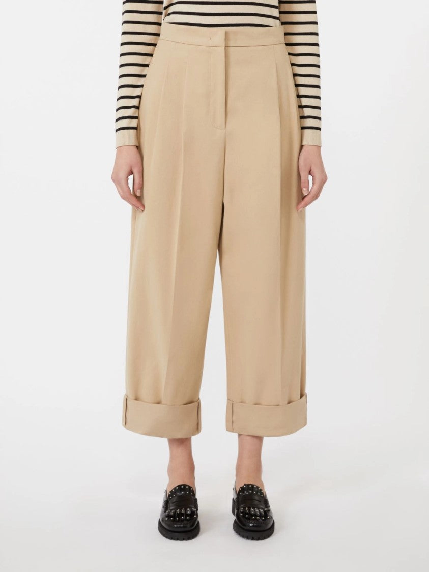 Max Mara Wide-Leg Pants With Cuffed Hems