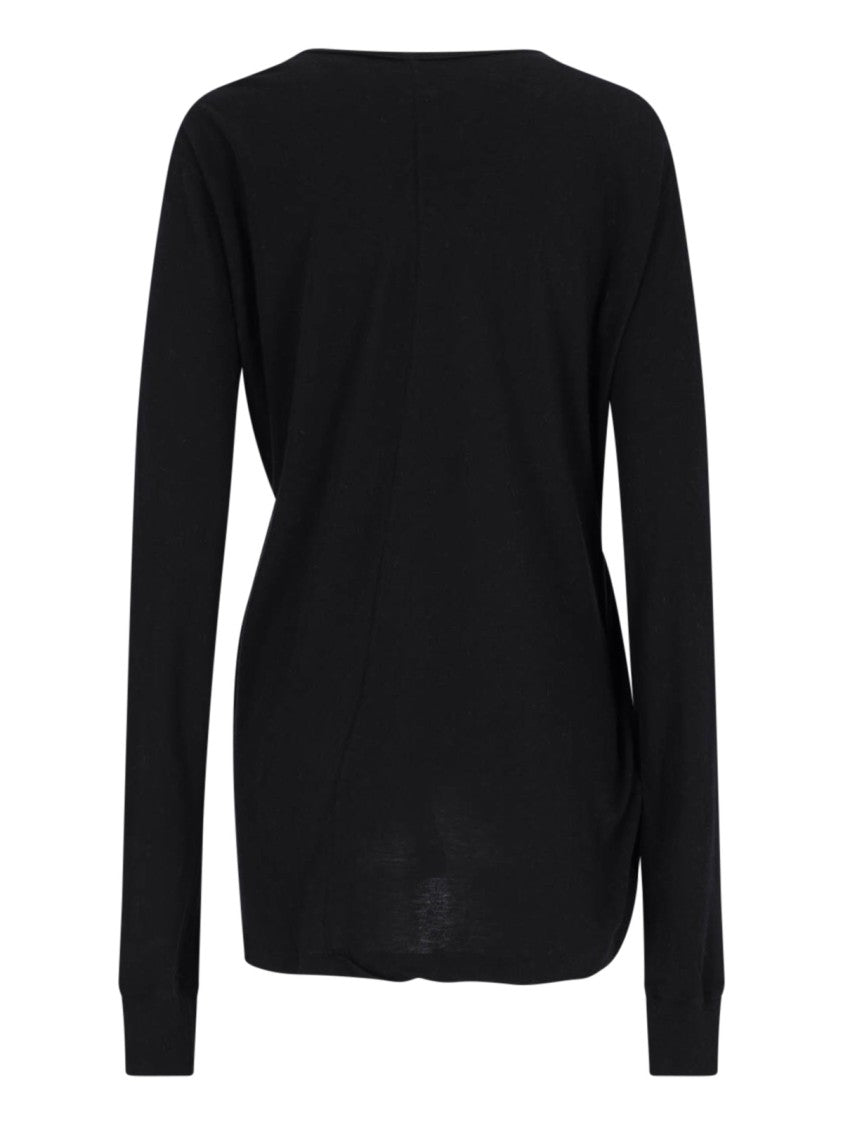 Rick Owens Asymmetric T-Shirt – Black