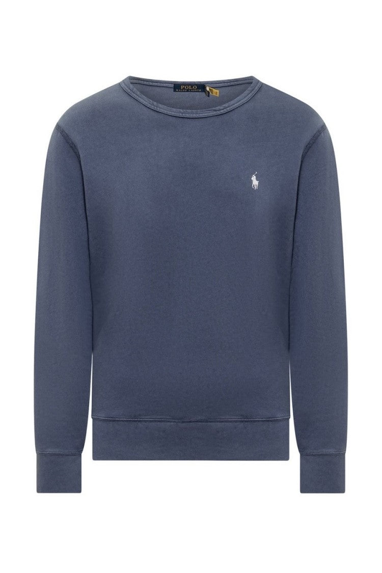 Polo Ralph Lauren Sky Blue Cotton Sweatshirt