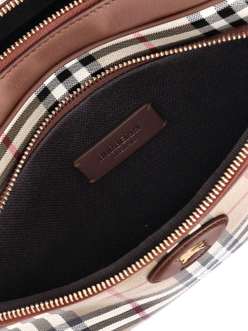 Burberry Beige Canvas Shoulder Bag