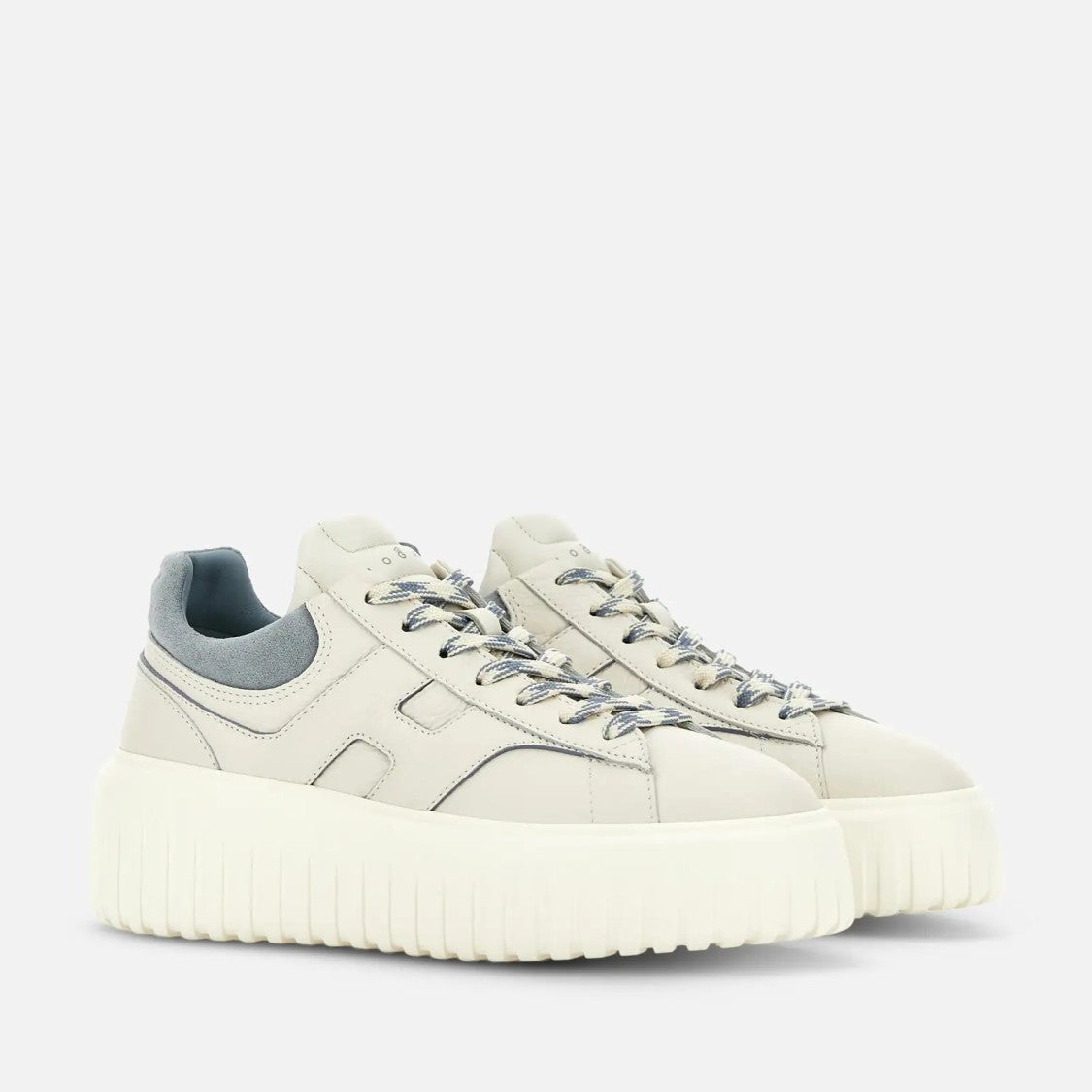Hogan H-Stripes Lace-Up Leather Sneakers