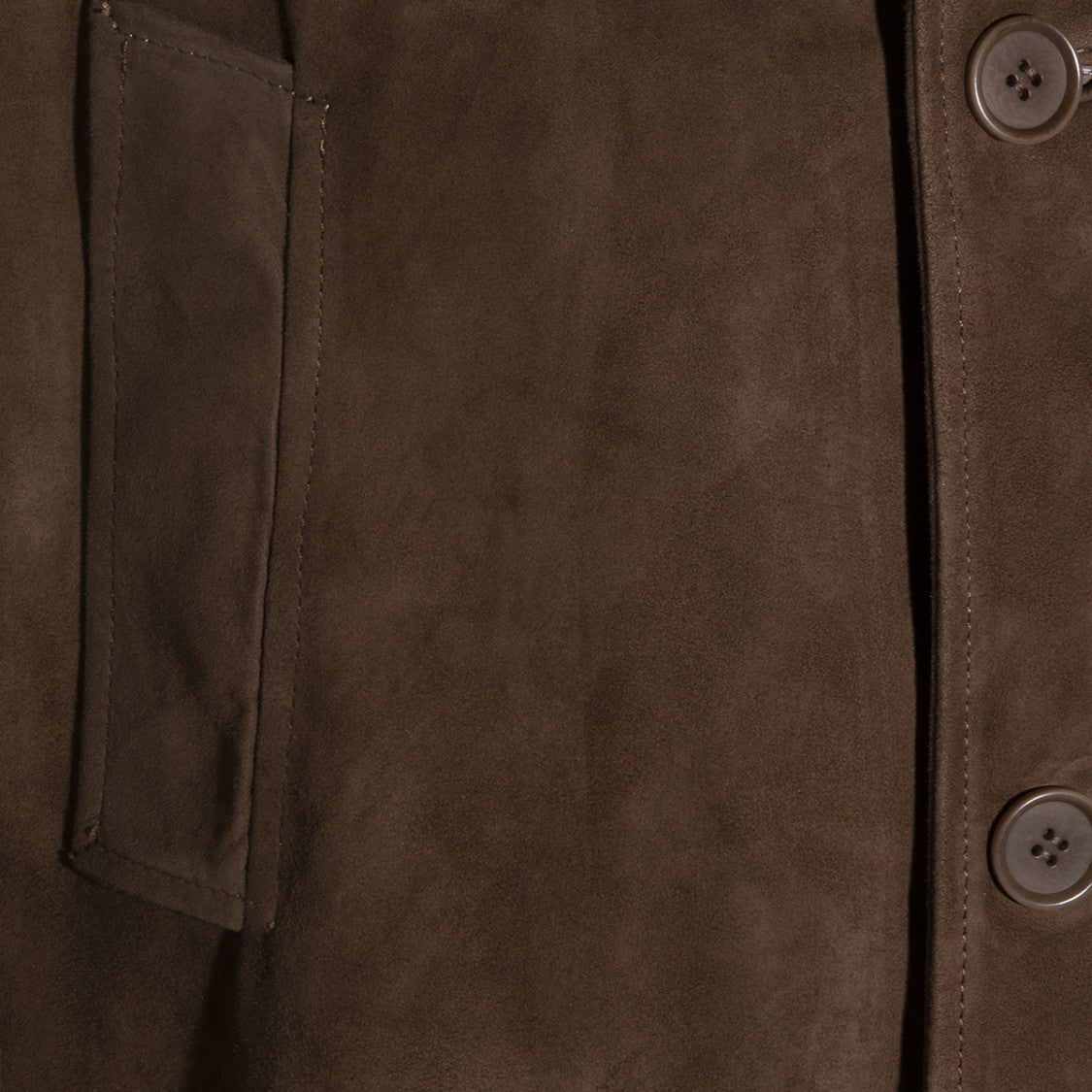 Salvatore Santoro Brown Suede-Like Jacket With Classic Collar