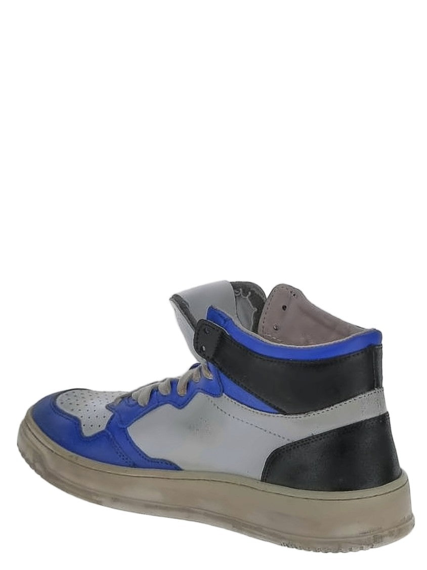 Autry High-Top Cow Leather Sneakers With Blue