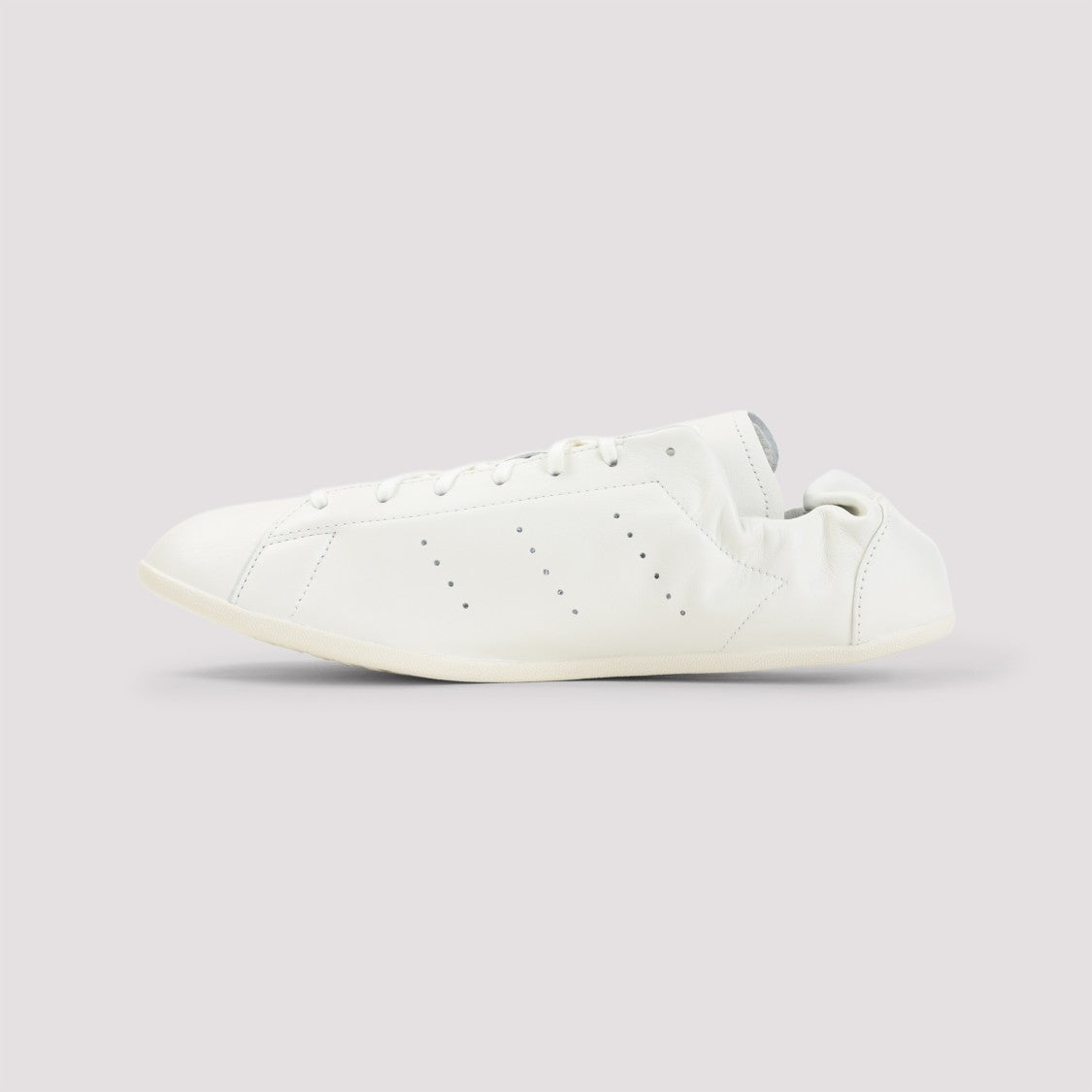 Y-3 Leather And Rubber Sneakers With Minimalist Design