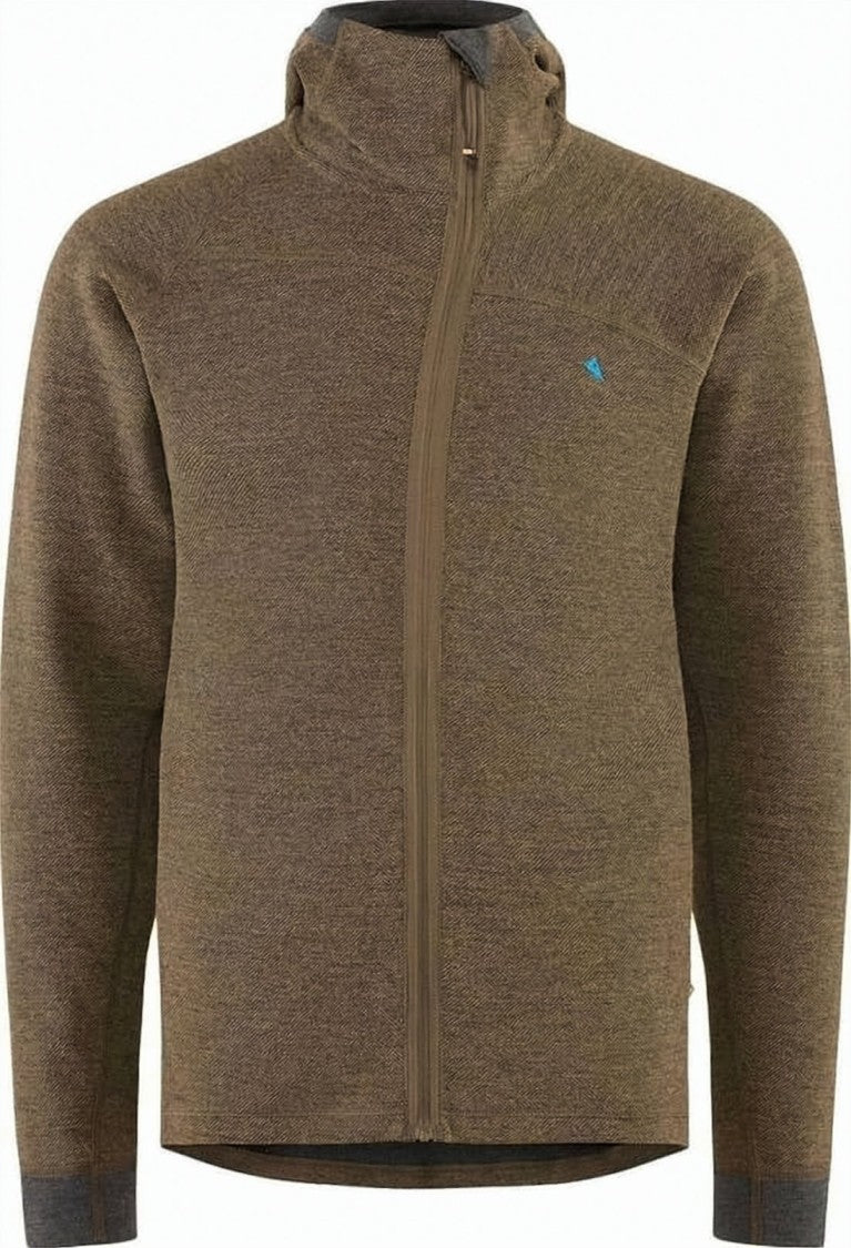 Klattermusen Textured Brown Jacket With High Collar