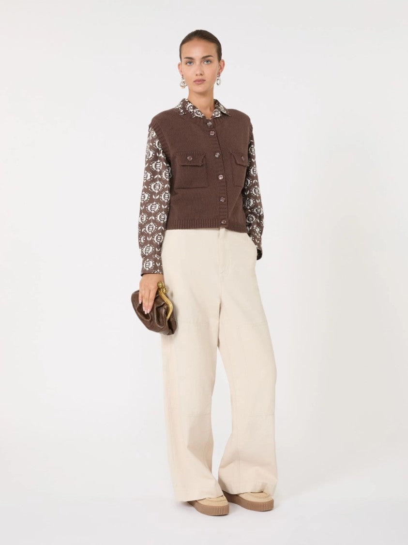 Max Mara Spanish Heritage Clutch Bag With Gathered Texture