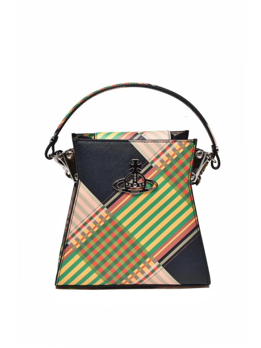 Vivienne Westwood Multicolor Polyurethane Plaid Shoulder Bag