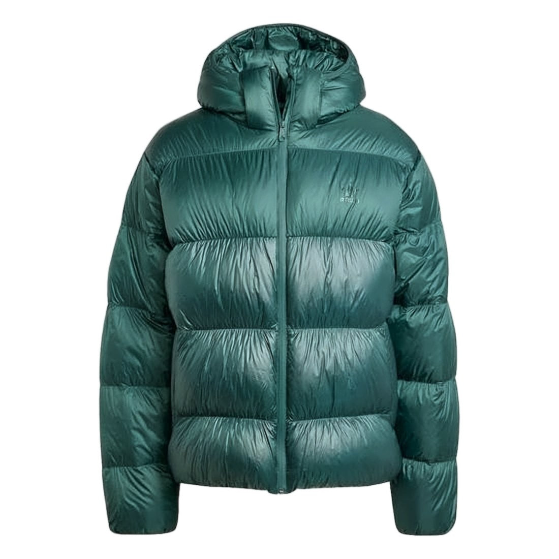 Adidas Glossy Finish Padded Jacket With Horizontal Quilted Sections