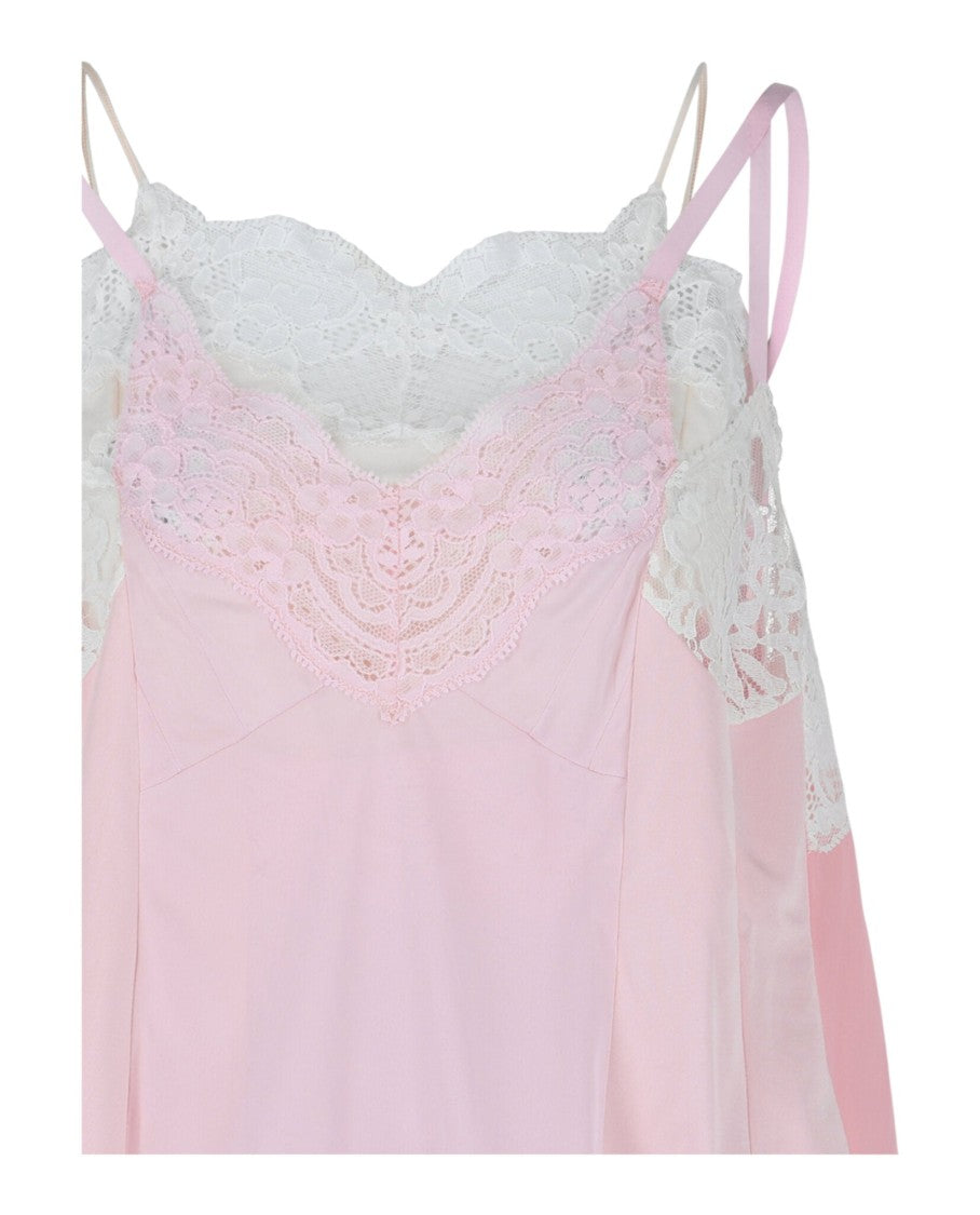 Balenciaga Patched Lace Slip Top