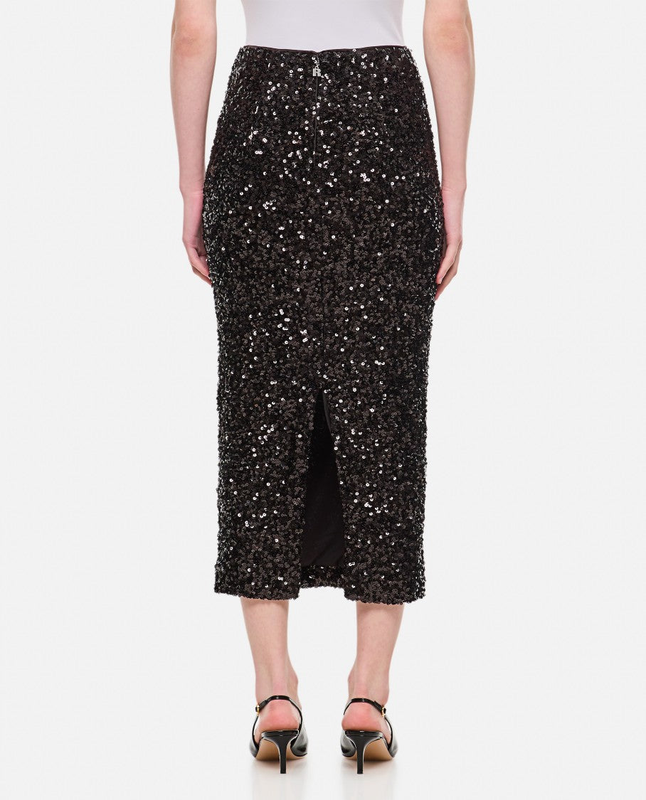 Rotate Sequin Midi Pencil Skirt