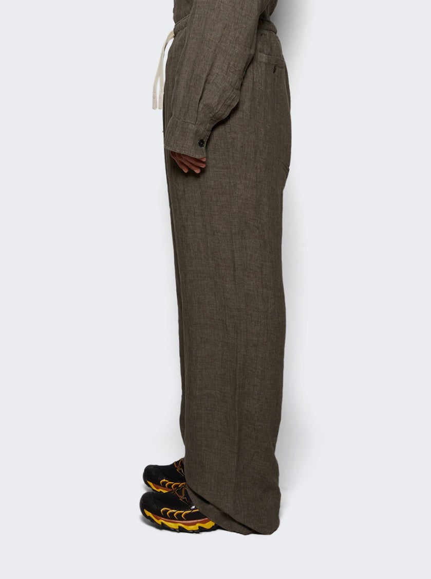 Palm Angels Monogram Cozy Pants Military Grey