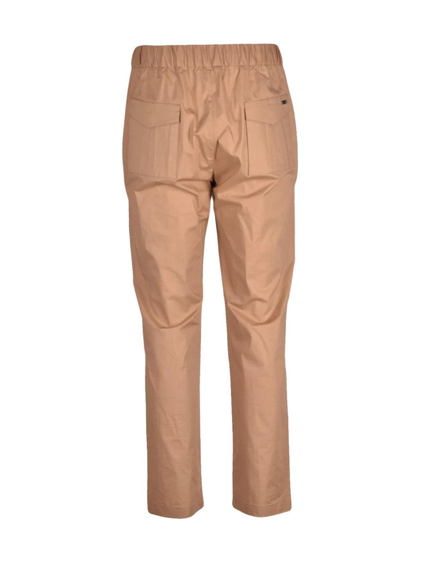Herno  Cotton Stretch Trousers - Beige