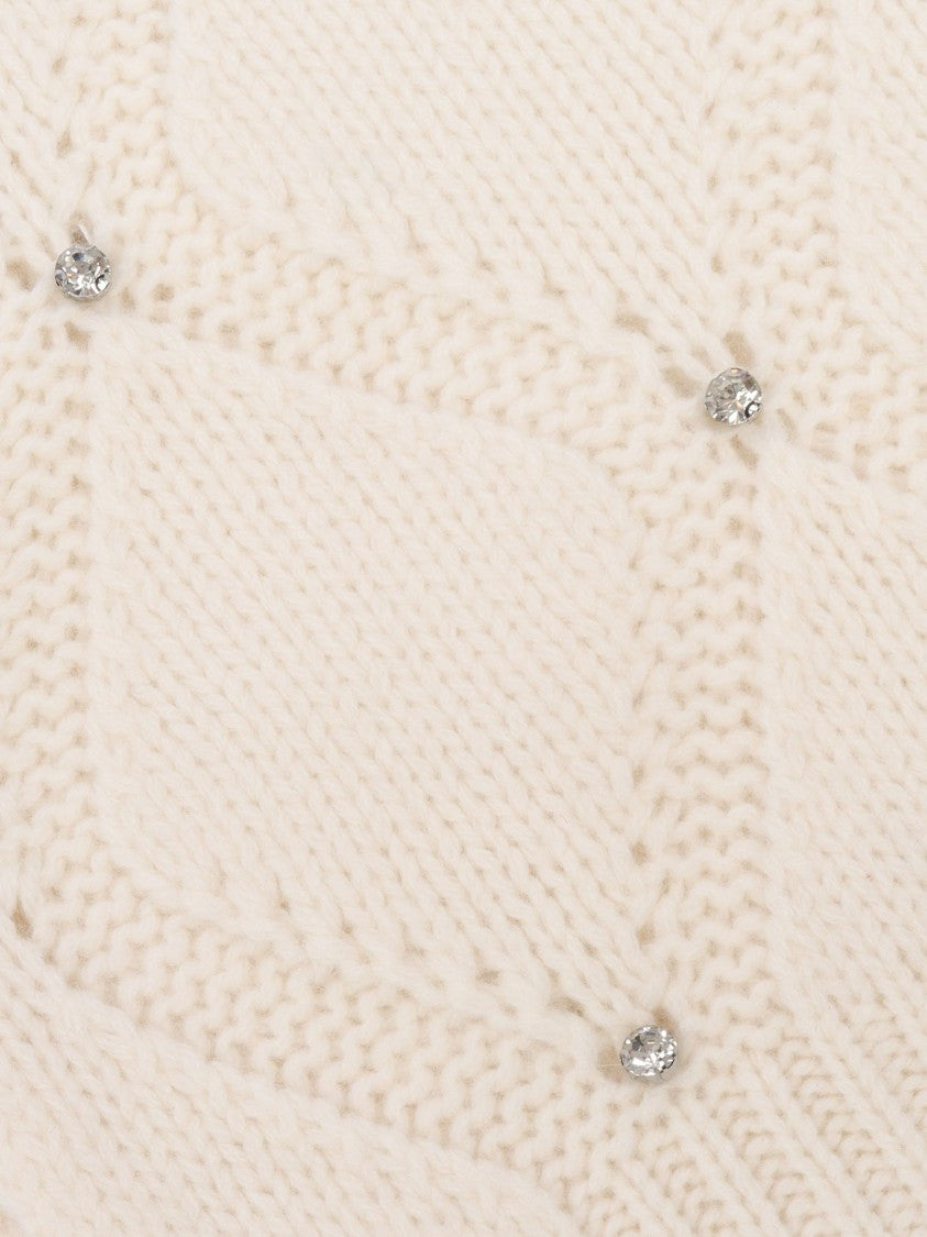 Kangra Cashmere Diamond Scarf + Caboucon Embroidery