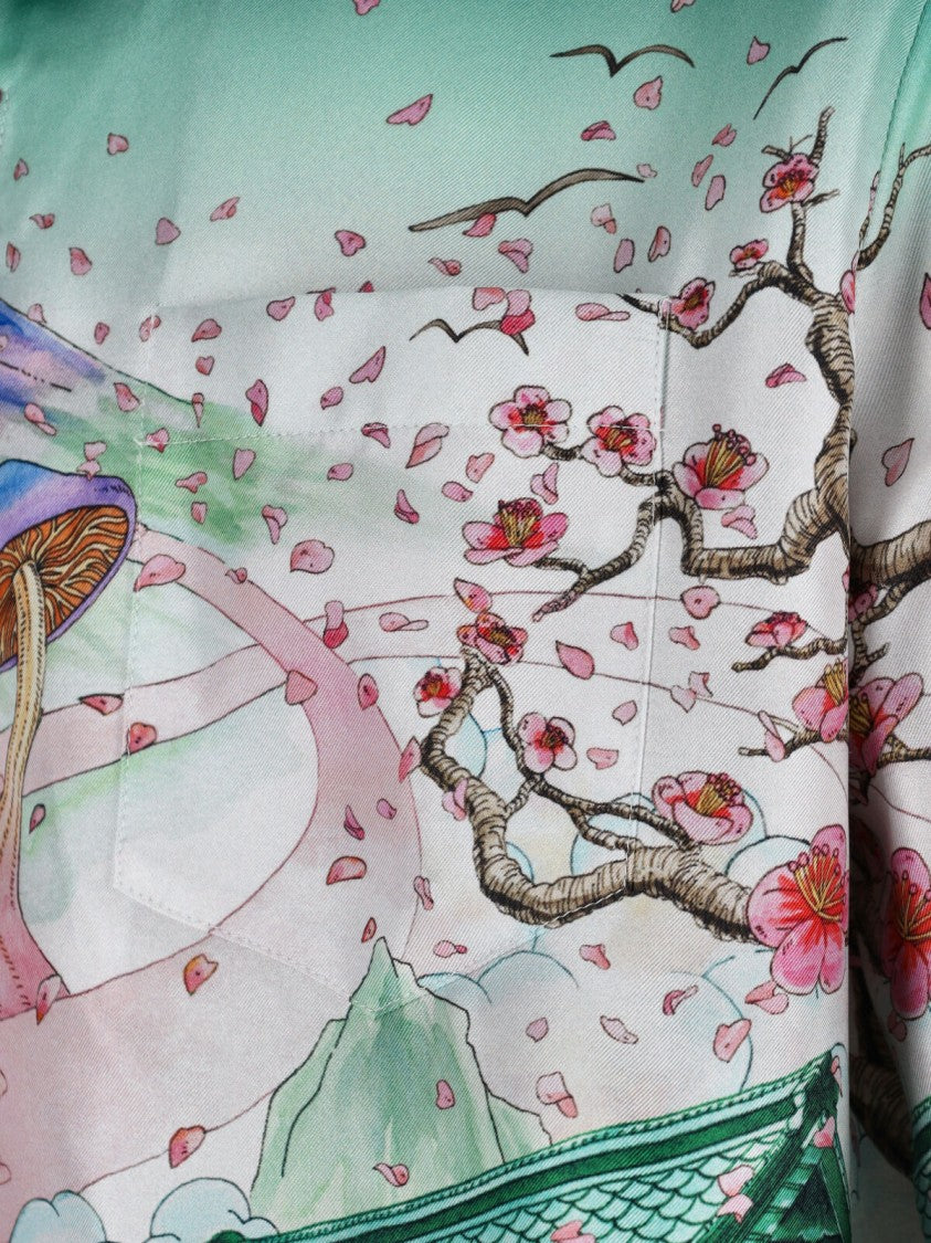 Casablanca Multicolour Patterned Shirt With Classic Collar