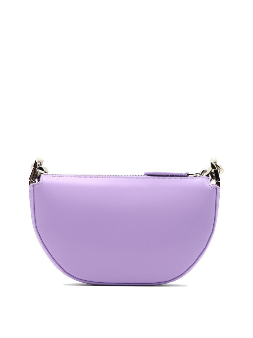 Burberry Half-Moon Calf Grain Leather Bag