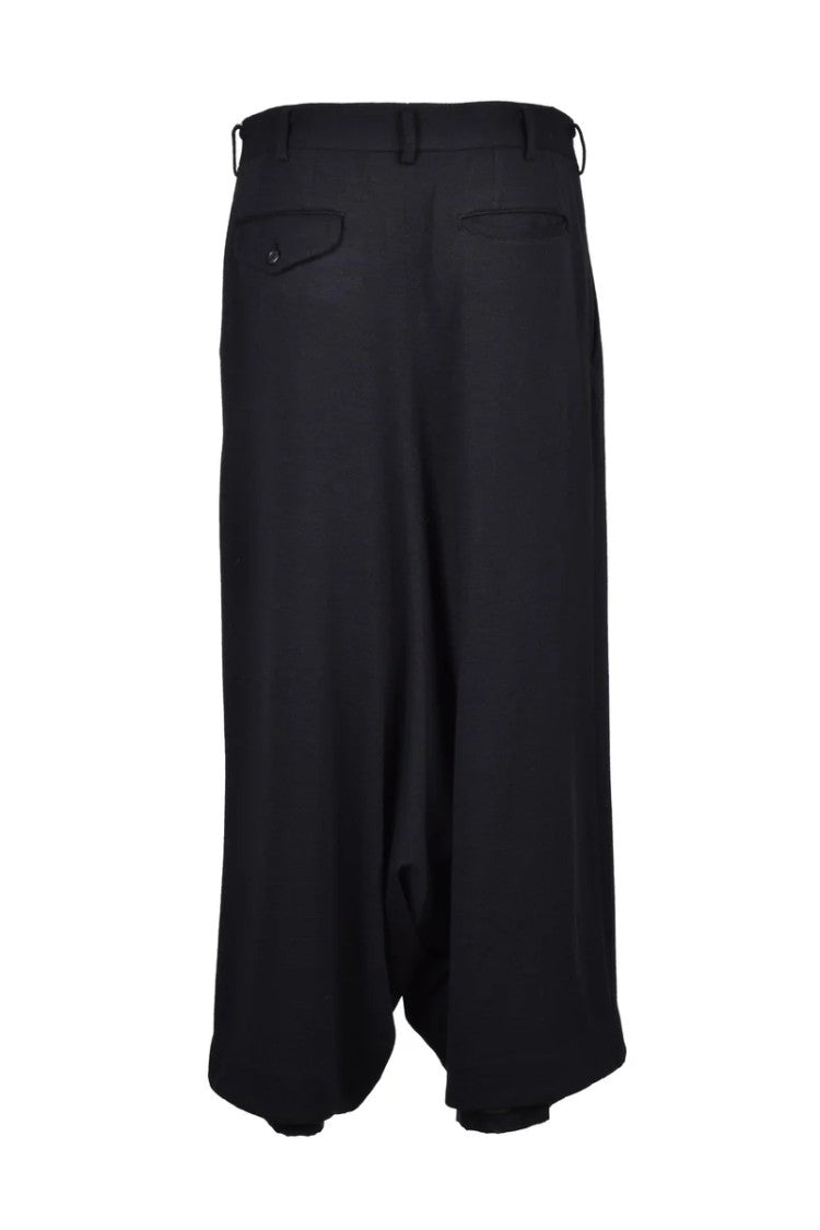 Comme Des Garçons Wool Trouser Skirt - Black