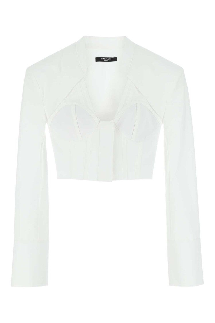 Balmain White Poplin Shirt