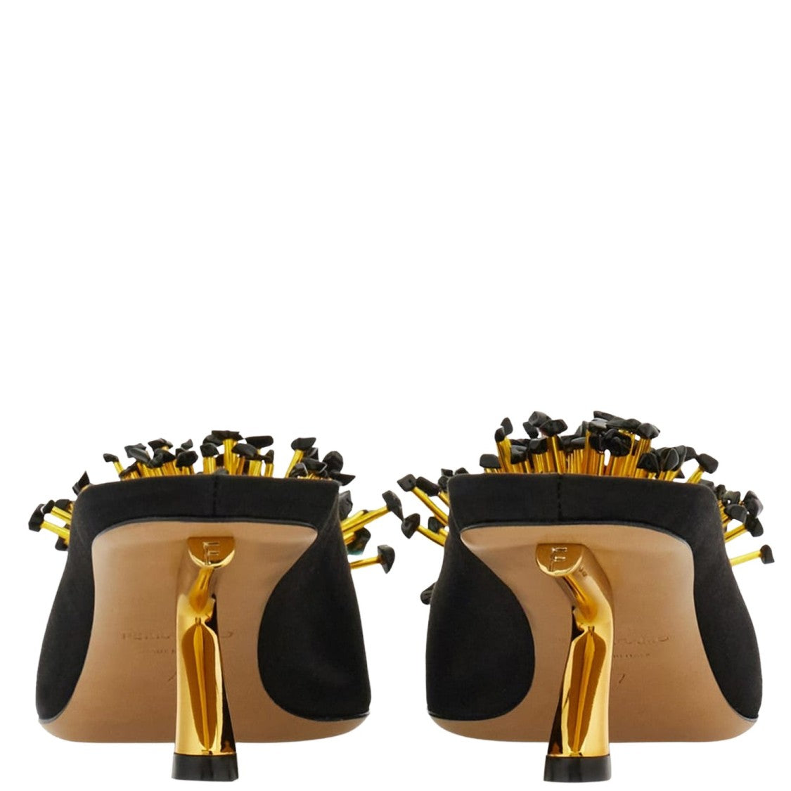 Salvatore Ferragamo Fabric Sculpted Heel Pumps