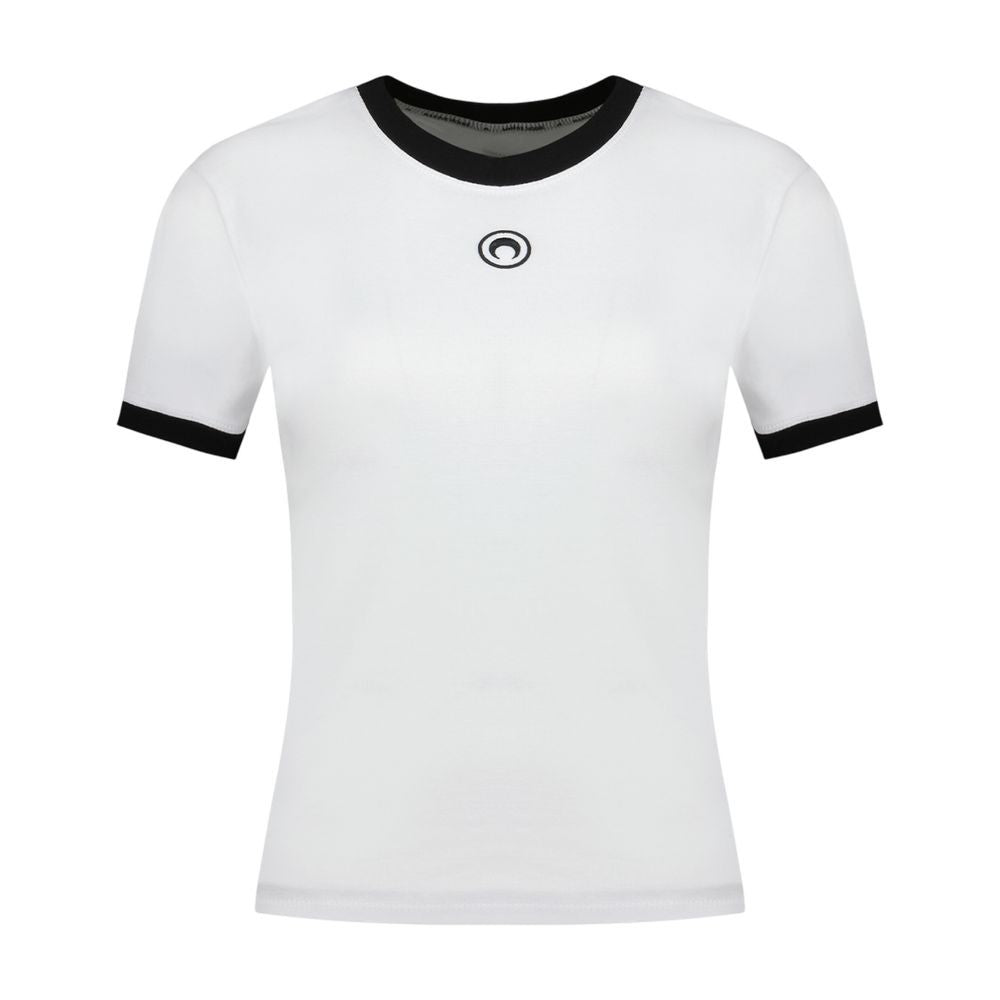 Marine Serre Moon Logo Baby Fit T-Shirt - Cotton - White