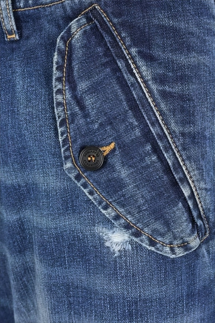 Dsquared2 Relaxed Fit Distressed Denim Pants