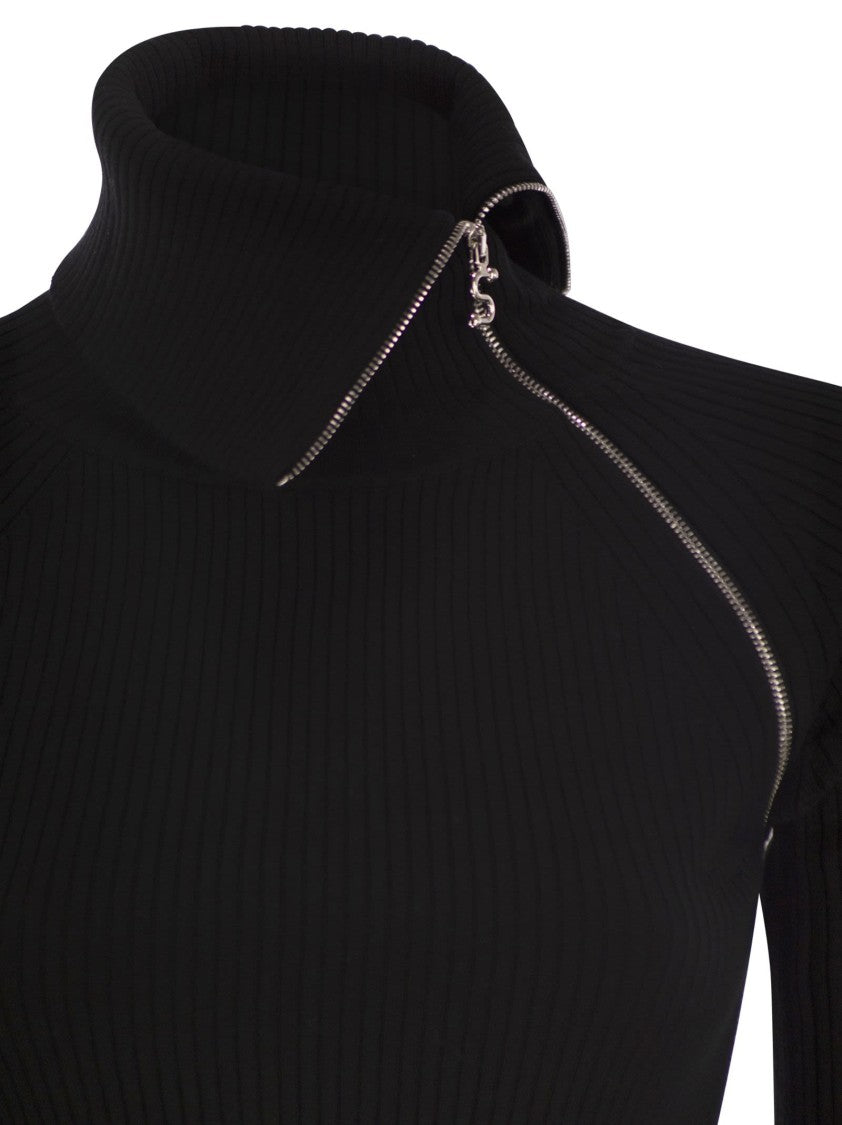 Sportmax Pinna - High-Neck Jumper With Zip