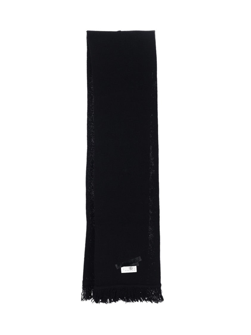 Mm6 By Maison Margiela "Numeric" Scarf – Black