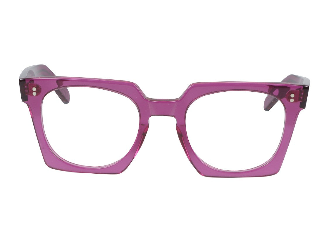 Kador Purple Maya Translucent Oversized Square Eyeglasses