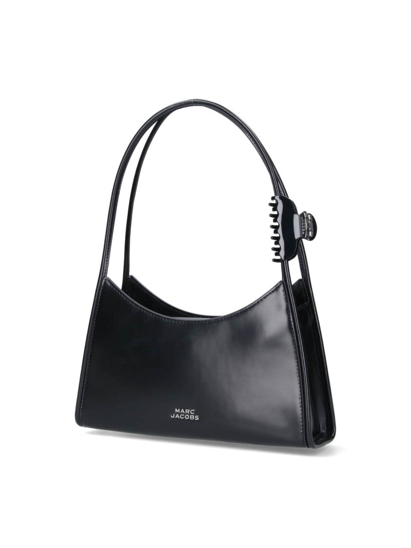 Marc Jacobs Black The Claw Clip Leather Bag